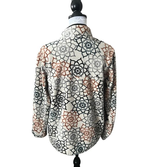 Kavu Geometric Floral Hoodie - Black, Gray, Orange - Picture 3 of 6